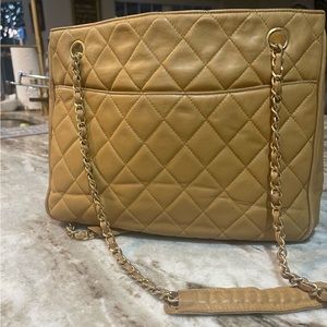 Auth Chanel Matelasse Chain Shoulder Lambskin Leather Shoulder Bag MOVING SALE!